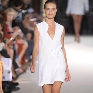 Stella McCartney Off-white scroll ivory sleeveless dress size 46 ( 10 ) NWT NEW